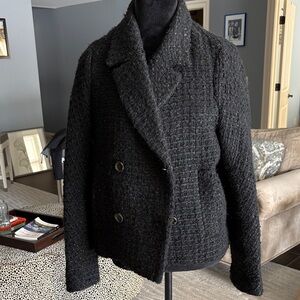 Woman’s Black Wool with Sparkle in Jacket